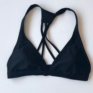 Black Strappy Bikini Top